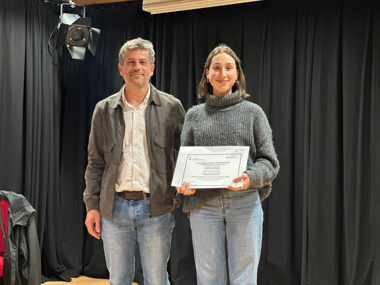 Premis de Recerca Vila d'Olesa. Jordina Subirachs, Premi Batec Jove