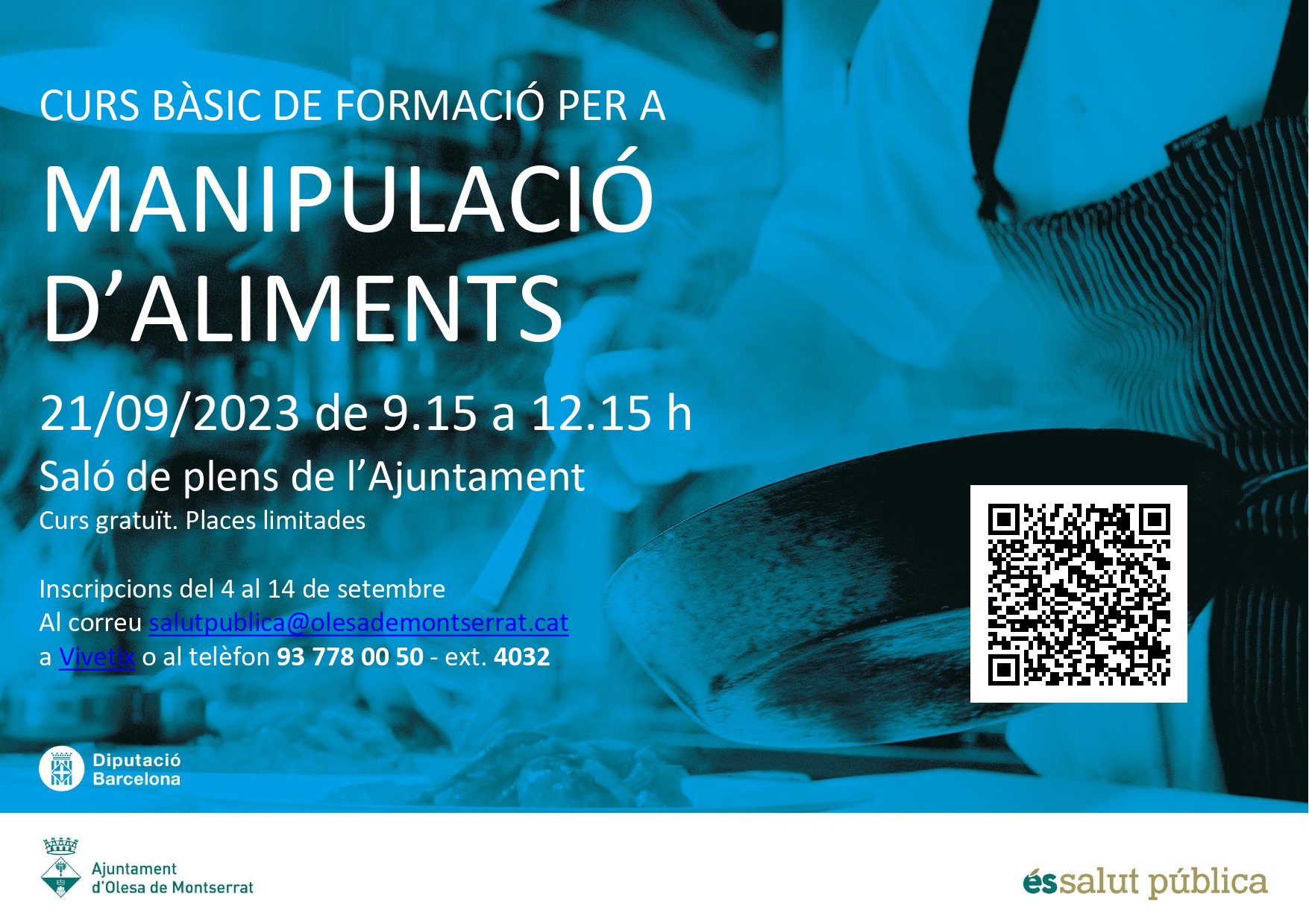 Cartell del curs de manipulació d'aliments