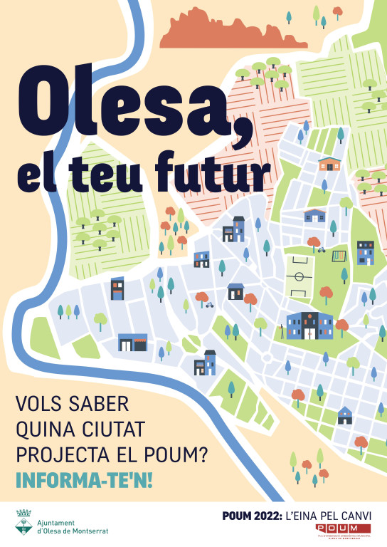 Cartell POUM "Olesa, el teu futur"