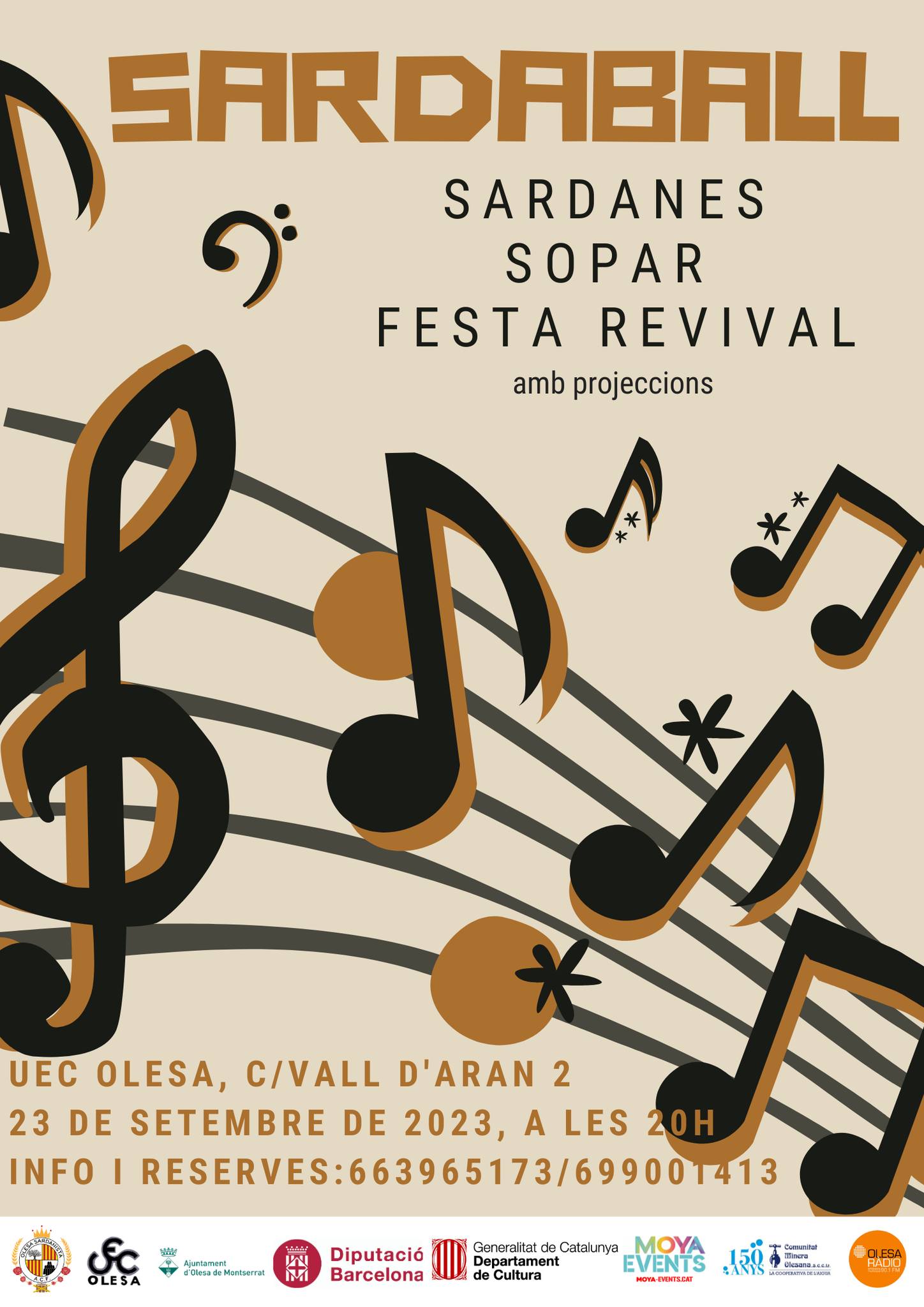 Cartell del Sardaball de setembre 2023