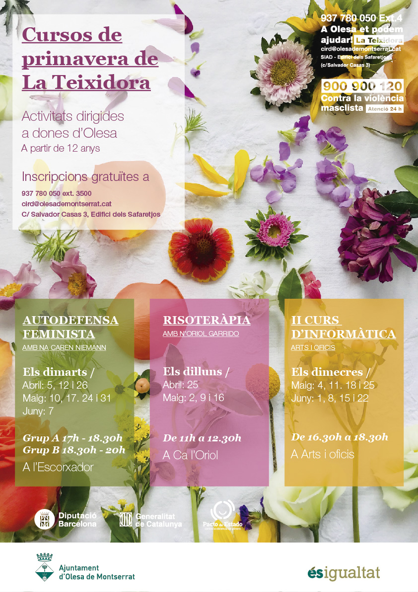 Cursos de primavera de La Teixidora