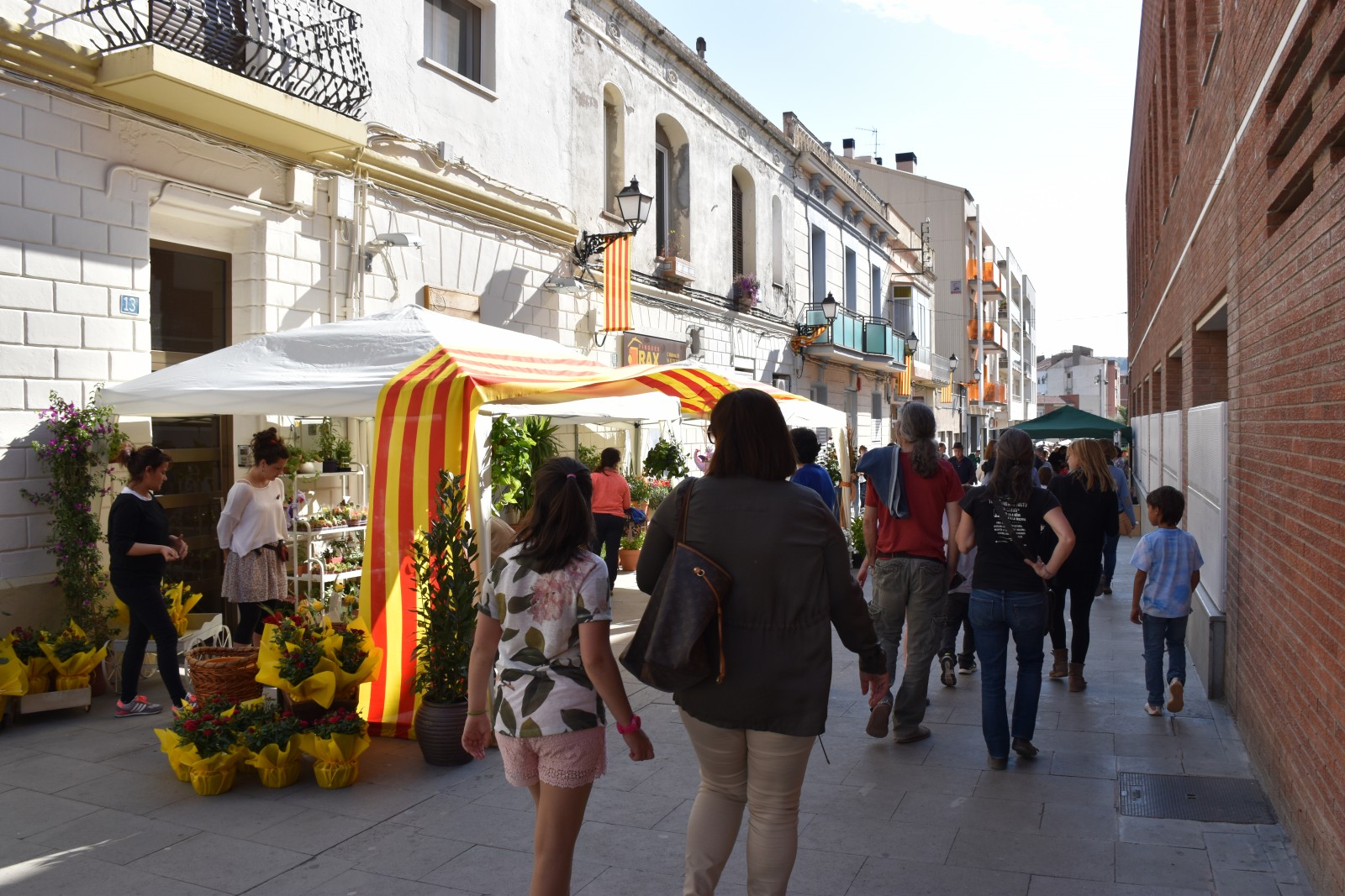 Parades de Sant Jordi al carrer Salvador Casas